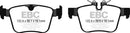 EBC 2016+ Jaguar F-Pace 2.0L TD (180) Greenstuff Rear Brake Pads-4