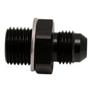 DeatschWerks 6AN Male Flare to M16 X 1.5 Male Metric Adapter (Incl Washer) - Anodized Matte Black-3