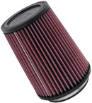 K&N Filter Universal Rubber Filter 4 inch Flange 5 3/8 inch Base 4 3/8 inch Top 7 inch Height-3
