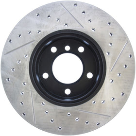 StopTech 9/07-09 BMW 328 Slotted & Drilled Right Front Rotor - 0