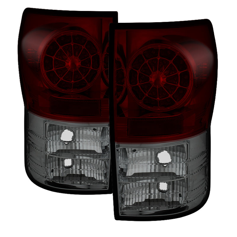 Spyder Toyota Tundra 07-13 LED Tail lights Red Smoke ALT-YD-TTU07-LED-RS - 0