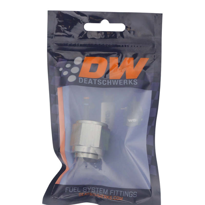 DeatschWerks 10AN Female Flare to 8AN Male Flare Reducer - Anodized DW Titanium - 0
