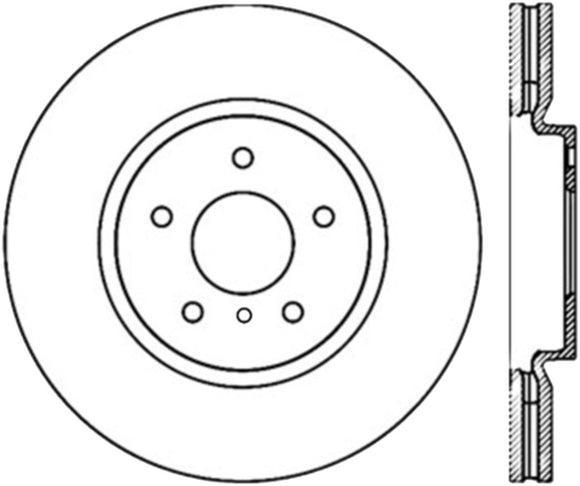 StopTech Power Slot 09 Nissan 370z / 08-09 Infiniti G37 Slotted Front Right CRYO Rotor