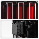 Spyder 07-16 Jeep Wrangler Version 2 Light Bar LED Tail Lights - Red Clear (ALT-YD-JWA07V2-LBLED-RC)-9