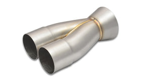 Vibrant 2-1 SS Merge Collectors (2-1/2in Inlet Slipover ID 3-1/2in Outlet OD) - Sold Individually - 0