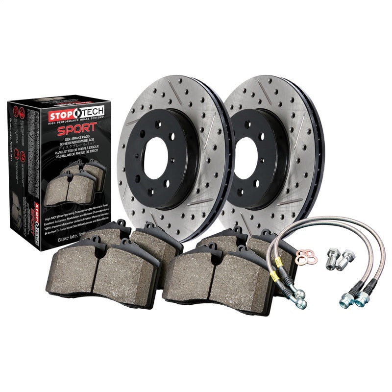 Sport Axle Pack, Drilled & Slotted, Front - 0