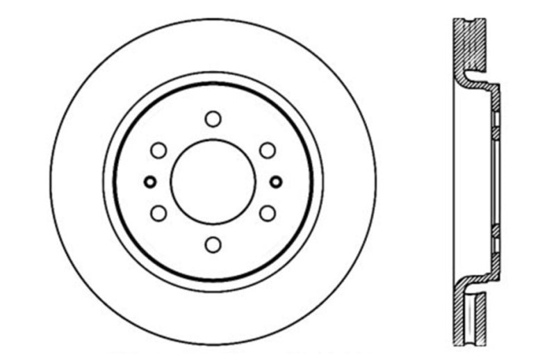 StopTech Drilled Sport Brake Rotor - 0