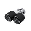 MBRP 3in ID / Dual 4in OD Out Staggered L 9.87in / R 9.37in Dual Wall Carbon Fiber Univ Exhaust Tip-1