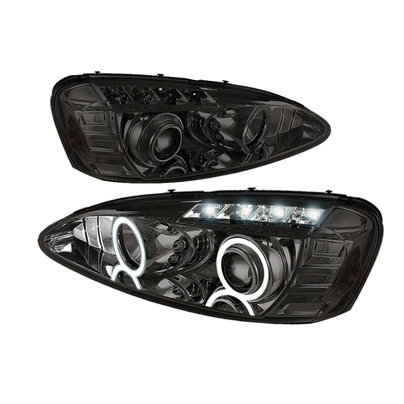 Spyder Pontiac Grand Prix 04-08 Projector Headlights LED Halo LED Smke PRO-YD-PGP04-HL-SMC - 0