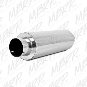 MBRP Universal Quiet Tone Muffler 5in Inlet /Outlet 8in Dia Body 31in Overall - 0