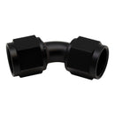 DeatschWerks 10AN Flare Female Swivel 45-Degree to 10AN Flare Female Swivel - Anodized Matte Black-2