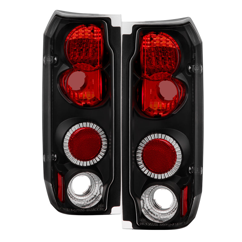 Spyder Ford F150 87-96/Ford Bronco 88-96 Euro Style Tail Lights Black ALT-YD-FF15089-BK - 0