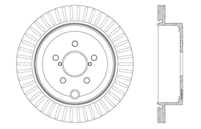 StopTech Drilled Sport Brake Rotor - 0