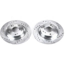 Power Stop 00-09 Honda S2000 Rear Evolution Drilled & Slotted Rotors - Pair-1