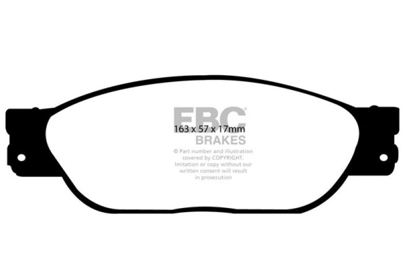 EBC 01-05 Ford Thunderbird 3.9 Greenstuff Front Brake Pads - 0