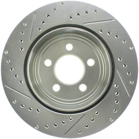 StopTech Select Sport 2011-2012 Dodge Challenger RT Drilled and Slotted Rear Left Brake Rotor - 0