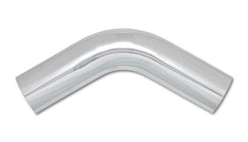 Vibrant 2.5in O.D. Universal Aluminum Tubing (60 degree Bend) - Polished - 0