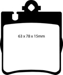 EBC 03 Mercedes-Benz C230 (W203) 2.3 Sport Yellowstuff Rear Brake Pads-4