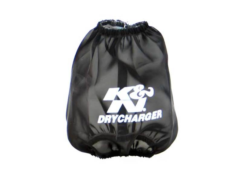 K&N Drycharger Round Tapered Air Filter Wrap - Black 5.125in Base ID x 3.5in Top ID x 6in H - 0