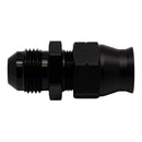 DeatschWerks 8AN Male Flare to 1/2in Hardline Compression Adapter - Anodized Matte Black-2