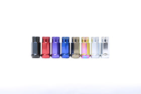Wheel Mate Monster Open End Lug Nut Set of 4 - Black 1/2in - 0