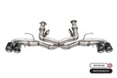 Corsa 2020-2025 Chevrolet Corvette C8 RWD 3in Track Cat-Back Delete Exhaust w/4.5in CF Polished Tips-1