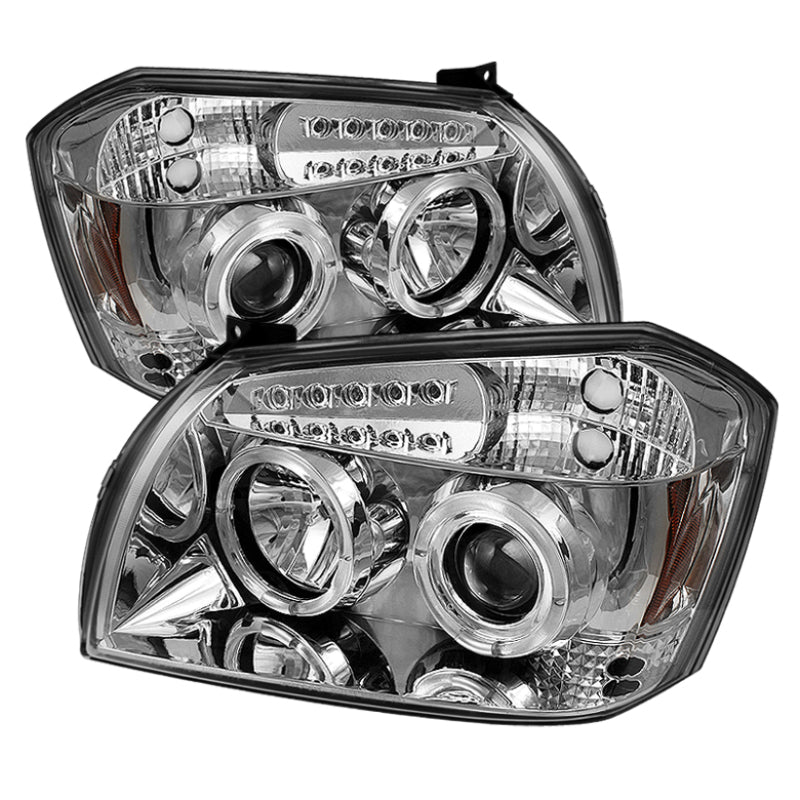 Spyder Dodge Magnum 05-07 Projector Headlights LED Halo LED Chrm (Not Included) PRO-YD-DMAG05-LED-C - 0