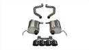 Corsa 17-19 Chevy Corvette Z06 2.75in Axle Back Exhaust Black Dual Rear Exit Quad 4.5in Tip (Sport)-1