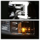 Spyder 05-07 Ford F250/350/450 SD Ver 2 Proj Headlights - Light Bar DRL - Black PRO-YD-FS05V2-LB-C-8