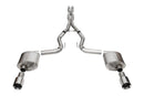 Corsa 24+ Ford MustangGT Sport Cat-Back Exhaust Sys. 3.0in Dual Rear Exit w/4.5in Straight Cut Tips-1