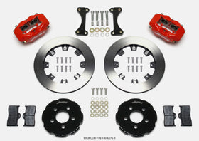 Wilwood Forged Dynalite Front Hat Kit 12.19in Red 00-04 PT Cruiser/03-04 SRT/4