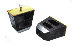 Energy Suspension Universal 4.5in Tall x 4.5in Long x 2.5in Wide Black Bump Stops (2 per set) - 0