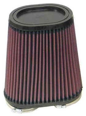 K&N Universal Rubber Filter Dual Flange Oval Tprd 3.75in Base O/S W x 3.438in Top O/S W x 6.75in H - 0