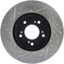 StopTech 97-01 Acura Integra Type R / 97-01 Honda CR-V Slotted & Drilled Left Front Rotor-3