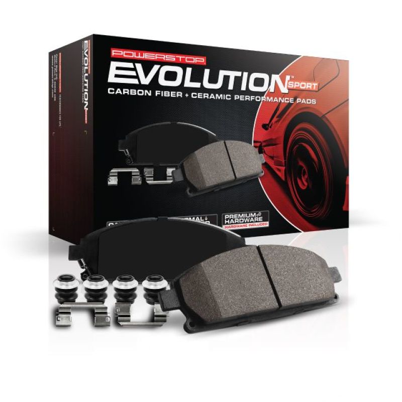 Power Stop 2019 Volvo S60 Front Z23 Evolution Sport Brake Pads w/Hardware - 0