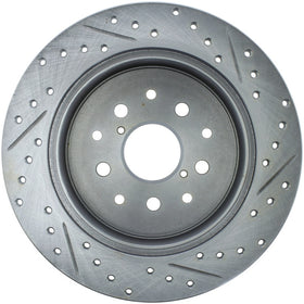 StopTech 01-05 Lexus IS300 / 02-10 Lexus SC430 Sport Slotted & Drilled Rear Right Brake Rotor - 0