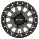 Method MR401 UTV Beadlock 15x7 / 4+3/13mm Offset / 4x156 / 132mm CB Titanium Wheel- Matte Black Ring-2