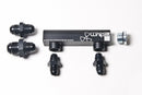 Radium Engineering Universal 4-Port Manifold - Black W/ Logo-1