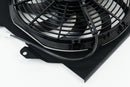 CSF 92-00 Honda Civic All-Aluminum Fan Shroud w/12in SPAL Fan - Black Finish-4