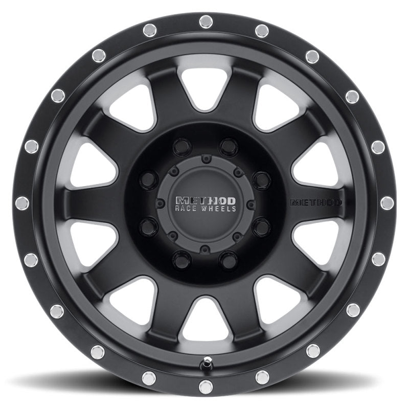 Method MR301 The Standard 16x7 0mm Offset 8x6.5 130.81mm CB Matte Black Wheel - 0