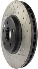 StopTech Power Slot 09-10 Audi A4/A4 Quattro / 08-10 A5 / 10 S4 Front Left Drilled & Slotted Rotor-6