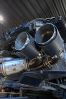 MBRP 20-24 Chevrolet Corvette C8 3in Active Cat Back Quad Split Rear Exit Exhaust w/ AFM Sims-2