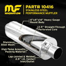 MagnaFlow Muffler Mag SS 14X4X4 2.5X2.5-35