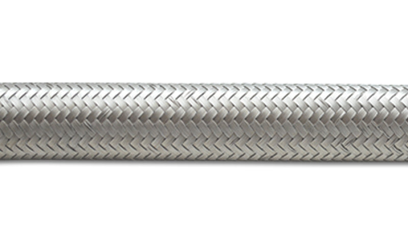 Vibrant -16 AN SS Braided Flex Hose (2 foot roll) - 0