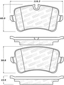 StopTech Street Brake Pads - Rear-1