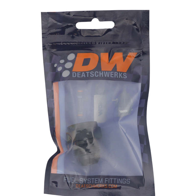 DeatschWerks 6AN Female Flare to 10AN Male Flare Expander - Anodized Matte Black - 0