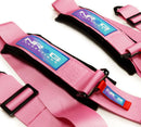 NRG 5PT 3in. Seat Belt Harness / Cam Lock - Pink-5