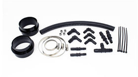 Torque Solution Turbo Inlet Hose Black (Recirc): 02-07 WRX / 04-20 STI / 05-09 Legacy GT (3in Inlet) - 0