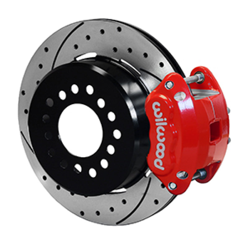 Wilwood Dynapro Low-Profile 11.00in P-Brake Kit Dust Seal 2.36in Offset - Drilled Red - 0