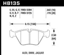 Hawk 91-93 BMW M5/95-02 DTC-70 Race Front Brake Pads-2